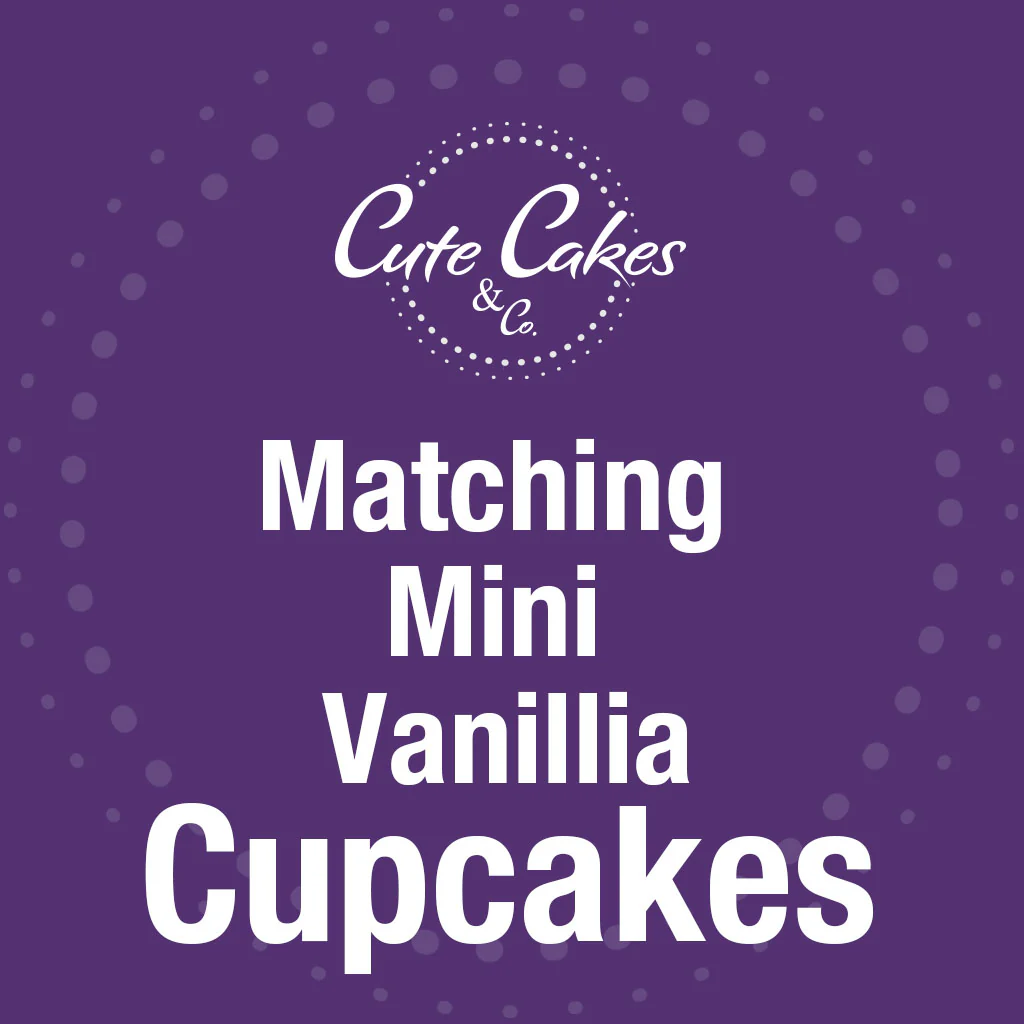 Matching MINI Vanilla Cupcake - 24pk