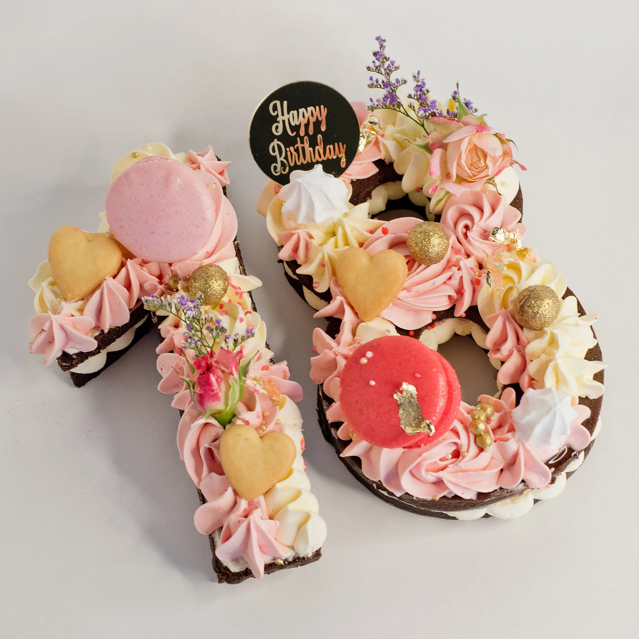 Petite "Shades of Pinks"  Fudge Truffle Numbers - Image 3