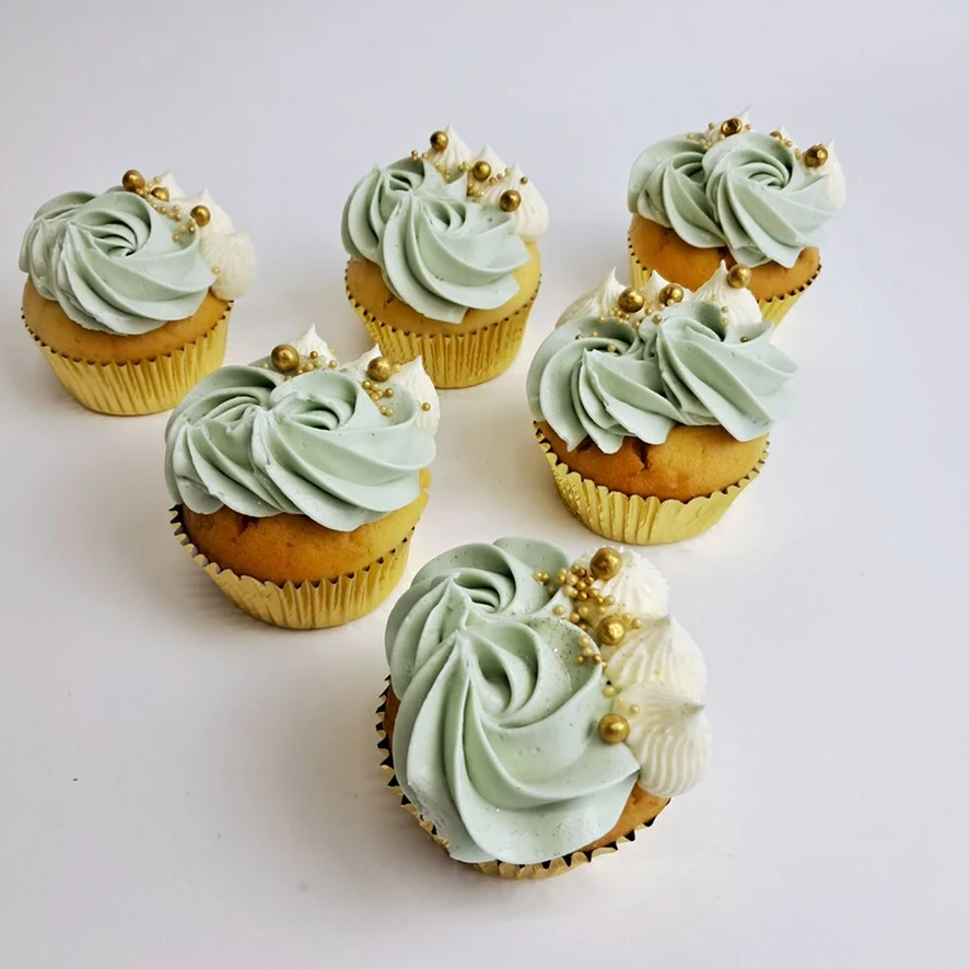 Sage & Gold  Cupcakes