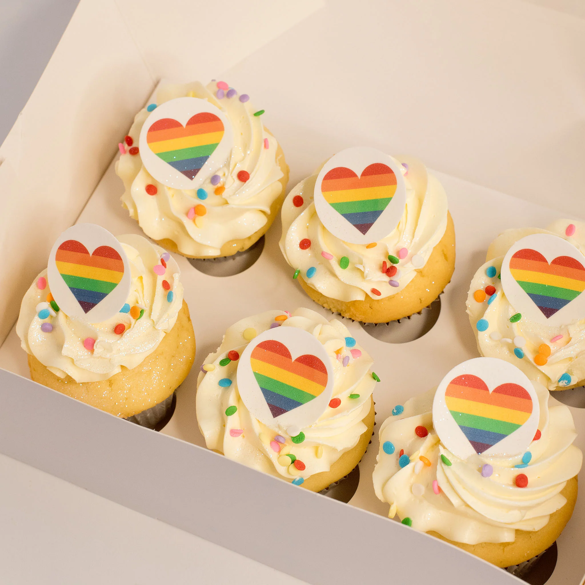 🌈 Rainbow Pride - Standard Size Cupcakes - Image 3